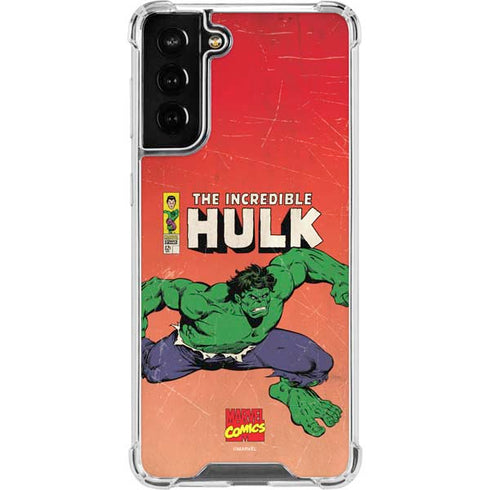 Marvel Classic Comics The Incredible Hulk Galaxy S21 FE Clear Case